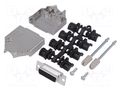 Connector: D-Sub; PIN: 15; plug; female; straight; soldering MH CONNECTORS MHDTZK15-DB15S-K