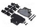 Enclosure for connectors: D-Sub; D-Sub 25pin,D-Sub HD 44pin MH CONNECTORS MHD45ZK25-BK-K