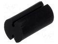 Spacer sleeve; LED; Øout: 5mm; ØLED: 5mm; L: 9mm; black; UL94V-2 FIX&FASTEN FIX-LEDT-9