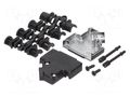 Enclosure for connectors: D-Sub; D-Sub 15pin,D-Sub HD 26pin MH CONNECTORS MHD45ZK15-BK-K