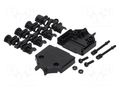 Enclosure for connectors: D-Sub; straight; unshielded; UNC 4-40 MH CONNECTORS MHDTPPK15-K