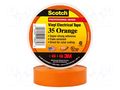 Tape: electrical insulating; W: 19mm; L: 20m; Thk: 0.18mm; orange 3M SCOTCH-35-OR