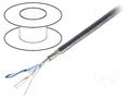 Wire; 3x2x22AWG; RS232,RS485; stranded; Cu; PVC; chrome; 305m; 30V BELDEN 8133.0601000
