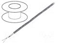 Wire; 1x2x22AWG; stranded; Cu; shielded,Al-PET foil; chrome; 152m BELDEN 8761.01152
