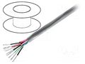 Wire; 3x2x22AWG; stranded; Cu; PVC; chrome; 30m; CPR: Eca; 300V; none BELDEN 8777.0030