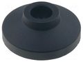 Foot; Base dia: 50mm; polyamide; H: 19mm; Mount.hole diam: 14mm ELESA+GANTER LS.A-50-14