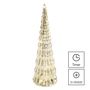 LED Christmas glass tree, 27 cm, 2x CR2032, indoor, warm white, timer, EMOS DCLW30 8592920135082