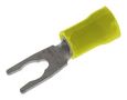 TERMINAL, FORK TONGUE, #10, 10AWG, YEL 19099-0051
