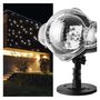 LED decorative projector – falling snowflakes, outdoor and indoor, white, EMOS DCPC03 8592920094303