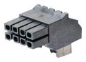 CONN, R/A RCPT, 8POS, 2ROW, 3MM, TH 44764-0802