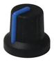 SOFT TOUCH KNOB, BLACK/BLUE, 16MM MP72603S