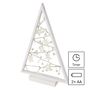LED decoration – glowing tree with decorations, 40 cm, 2x AA, indoor, warm white, timer, EMOS DCWW27 8592920110928