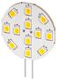 LED Spotlight, 2 W, white - base G4, equivalent to a 20 W halogen lamp, warm white, not dimmable 30588