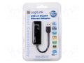 USB to Ethernet adapter; USB 3.0; RJ45 socket,USB A plug LOGILINK UA0184A