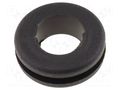 Grommet; Ømount.hole: 11mm; Øhole: 8mm; rubber; black; -40÷135°C ESSENTRA M15075