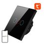 Smart Light Switch WiFi Avatto TS02-EU-B3 3 Way TUYA (black), Avatto TS02-EU-B3