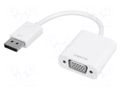 Converter; D-Sub 15pin HD socket,DisplayPort plug; HDCP; white LOGILINK CV0059B