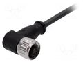 Connector: M12; plug; female; PIN: 3; angled 90°; cables; 1m HARTING 21348700390010