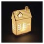 LED ceramic house, 18 cm, 1x CR2032, indoor, warm white, timer, EMOS DCLW37 8592920147474