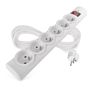 Surge protector – 6 sockets, 5 m, white, EMOS P54017 8592920146019
