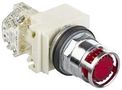 PB SWITCH, SPDT, 10A, 600VAC, PANEL 9001K3L35LRRH13