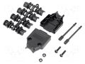 Enclosure for connectors: D-Sub; straight; unshielded; UNC 4-40 MH CONNECTORS MHDTPPK9-K