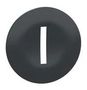 SWITCH CAP, BLACK, PUSH BUTTON ZBA7237