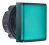 PILOT LIGHT HEAD, GREEN, SQUARE, 22MM ZB5CV033
