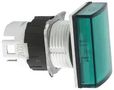 PILOT LIGHT HEAD, GREEN, RECT, 16MM ZB6DV3