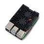 Case for Raspberry Pi 5 with two fans - aluminium - black DNG-24511