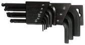 HEXAGON KEY SET, BALL END, SHORT, 9PC B550BH3100-1