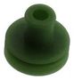 SINGLE WIRE SEAL, SILICONE, GREEN 1544316-1