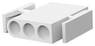 PLUG HOUSING, 3POS, NYLON, NATURAL 1-350346-0