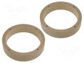 Spacer ring; MDF; 165mm; VW,Škoda; impregnated,varnished; 2pcs. 4CARMEDIA MDF-D.21