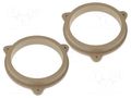 Spacer ring; MDF; 165mm; Nissan; impregnated,varnished; 2pcs. 4CARMEDIA MDF-D.27