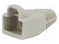 RJ45 plug boot; 6mm; light grey MH CONNECTORS MHRJ45SRB-LG