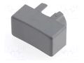 Button; rectangular; grey; 12.5x6.5mm; plastic MEC MEC1P03
