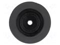 Wheel; black; Shaft: two sides flattened; push-in; Ø: 28mm; 1pcs. POLOLU POLOLU-1127