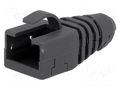 RJ45 plug boot; dark grey MH CONNECTORS MHRJ45SRB-RET-DG
