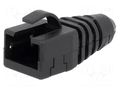 RJ45 plug boot; black MH CONNECTORS MHRJ45SRB-RET-BK