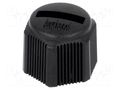 Protection cover; IP67; Enclos.mat: plastic; male M8 connectors AMPHENOL LTW CAP-WBBMSMA1