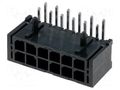 Connector: wire-board; socket; male; PIN: 12; MF30; angled 90°; THT AMPHENOL COMMUNICATIONS SOLUTIONS MF30-DHP1-12