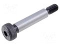 Shoulder screw; steel; M5; 0.8; Thread len: 9.5mm; hex key; HEX 3mm ELESA+GANTER ISO7379-6-M5-25
