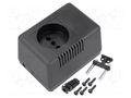 Enclosure: for power supplies; vented; X: 65.5mm; Y: 92mm; Z: 57mm MASZCZYK KM-49D