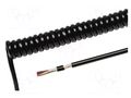 Wire: coiled; 5x0.14mm2; shielded,braid made of copper wires HELUKABEL HELUKABEL-85925
