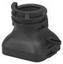 BACKSHELL, 180DEG, PA6, BLACK 2357302-2