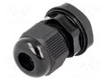 Cable gland; PG9; IP68; polyamide; black; UL94V-2; 13.9mm KSS WIRING EG-9