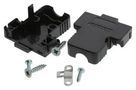 D SUB BACKSHELL, 180DEG, DE, ABS 173111-0019