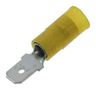 MALE QUICK DISCONNECT, 12-10AWG, YELLOW 19025-0005