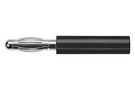 ADAPTER, BANANA, PLUG, 10A, BLK, SOLDER A 40-20 NI / SW